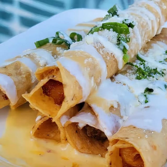Rollies (Rolled Tacos).
