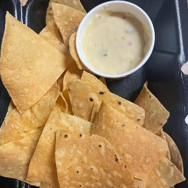 Chips with Queso.
